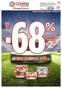 Catalogue Casino Supermarchés à Nice | -68% CAGNOTTES SUR LE 2º | 19/09/2023 - 01/10/2023