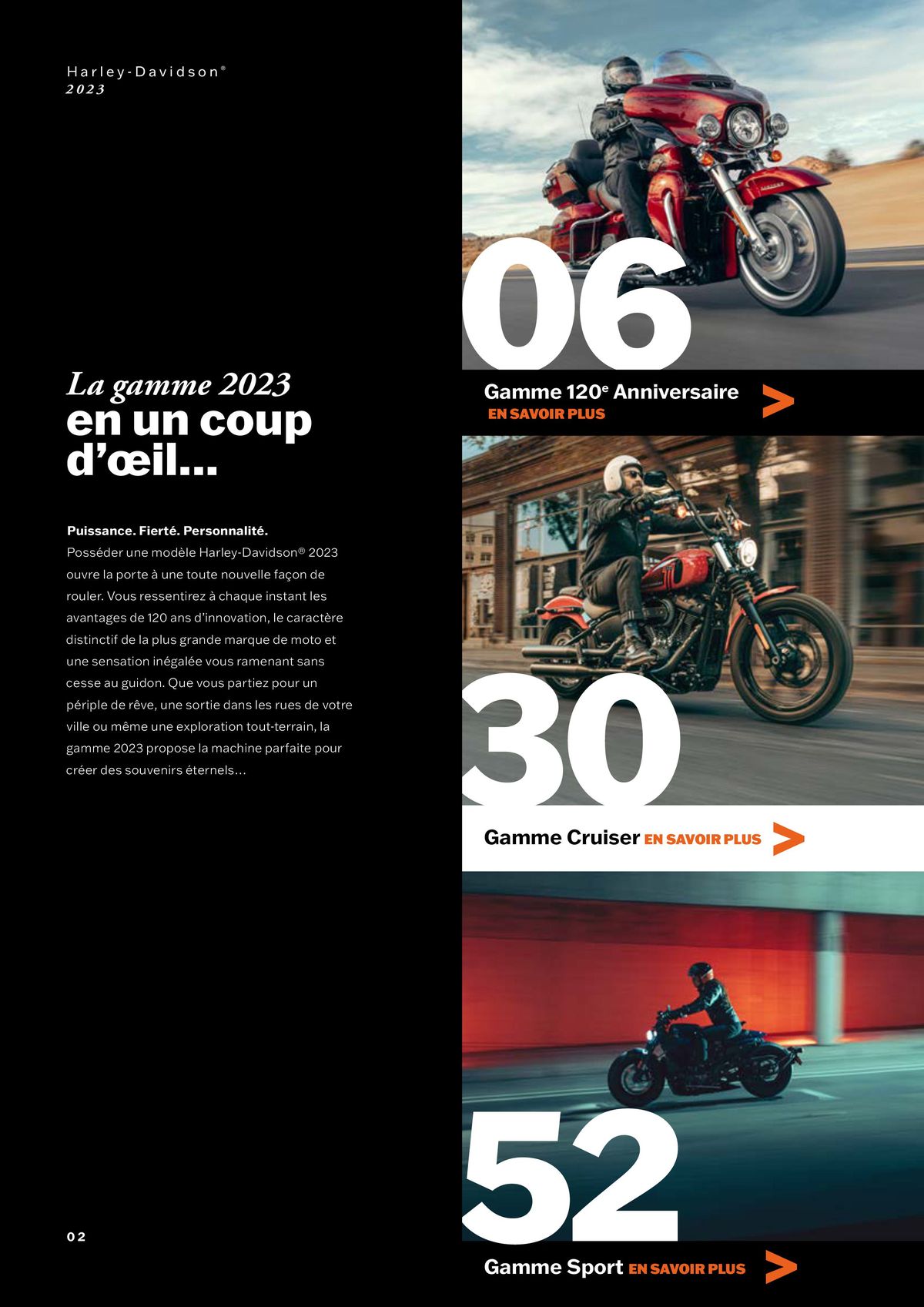 Catalogue Nouvelle Gamme Harley-Davidson, page 00002