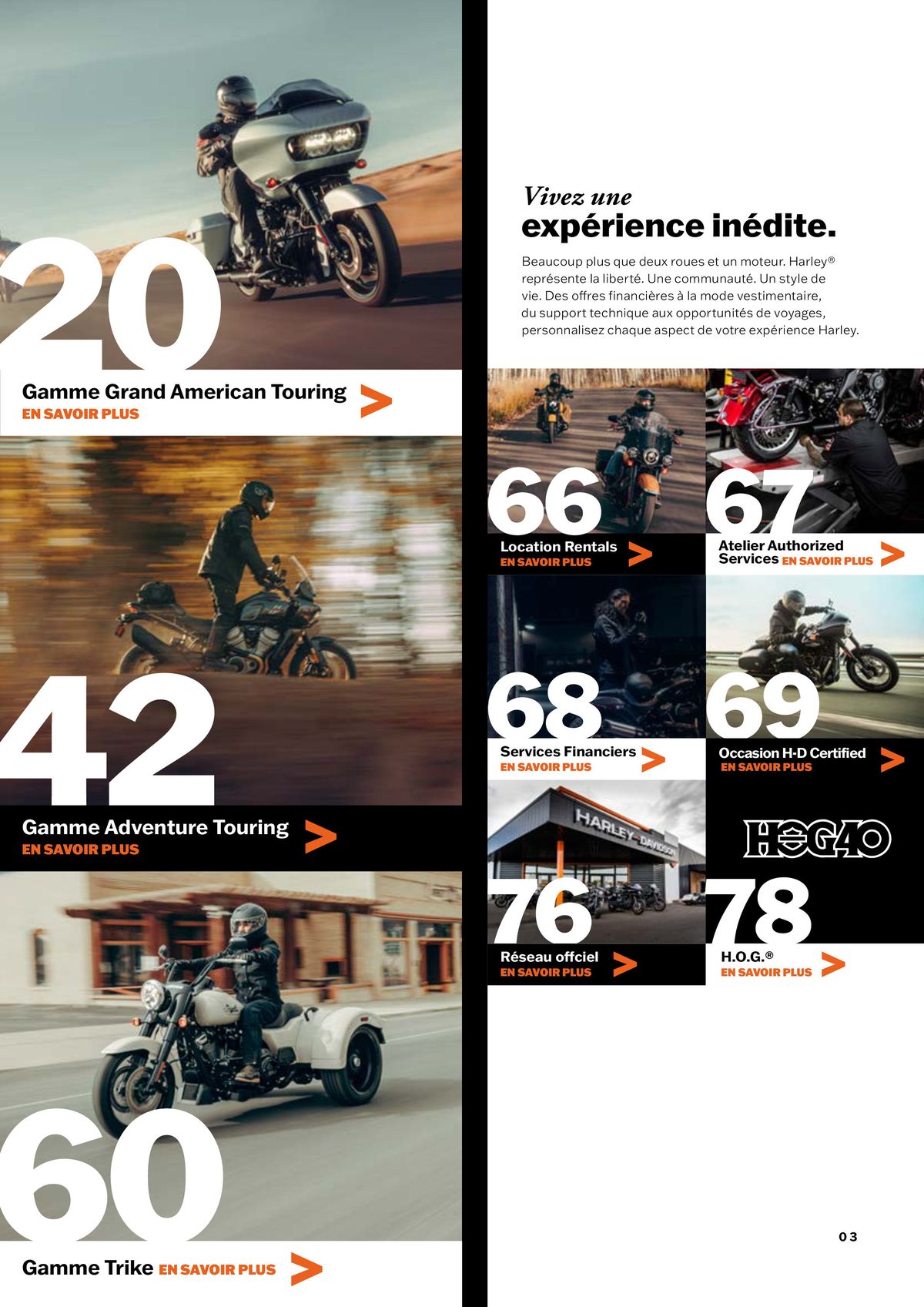 Catalogue Nouvelle Gamme Harley-Davidson, page 00003