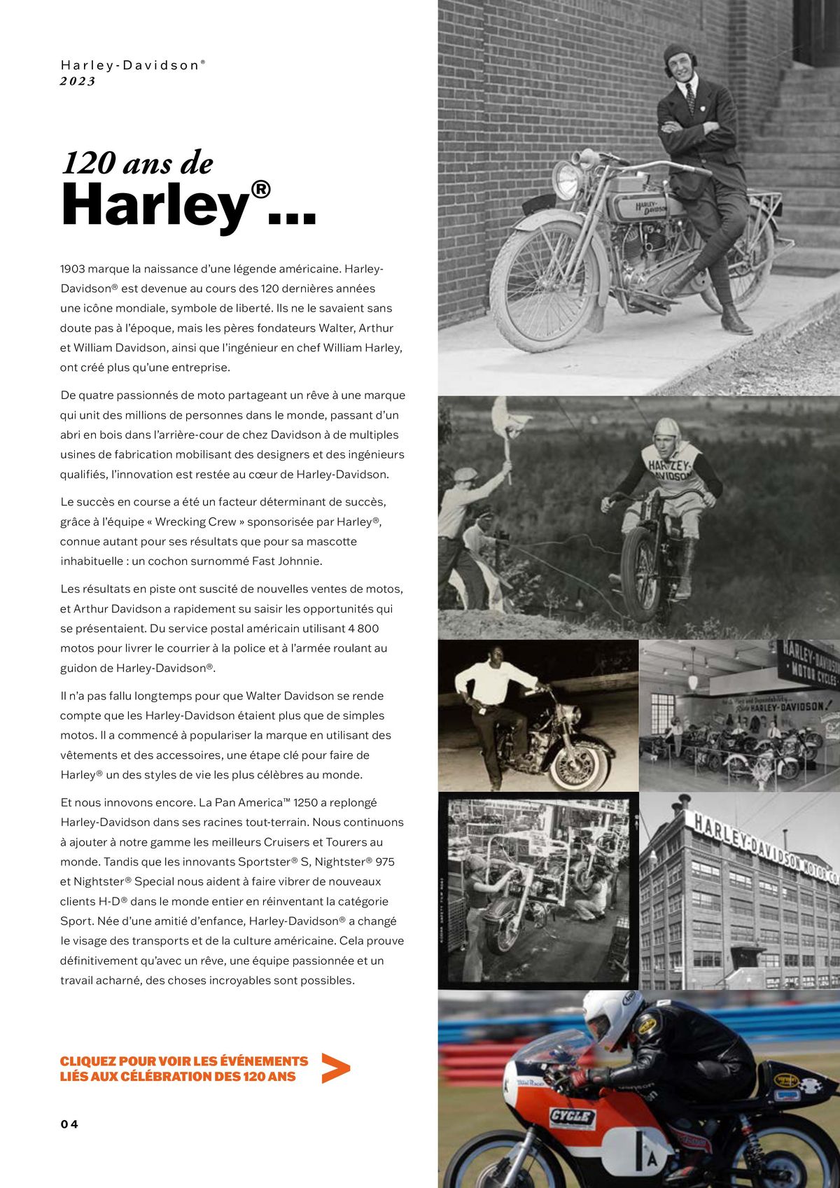 Catalogue Nouvelle Gamme Harley-Davidson, page 00004