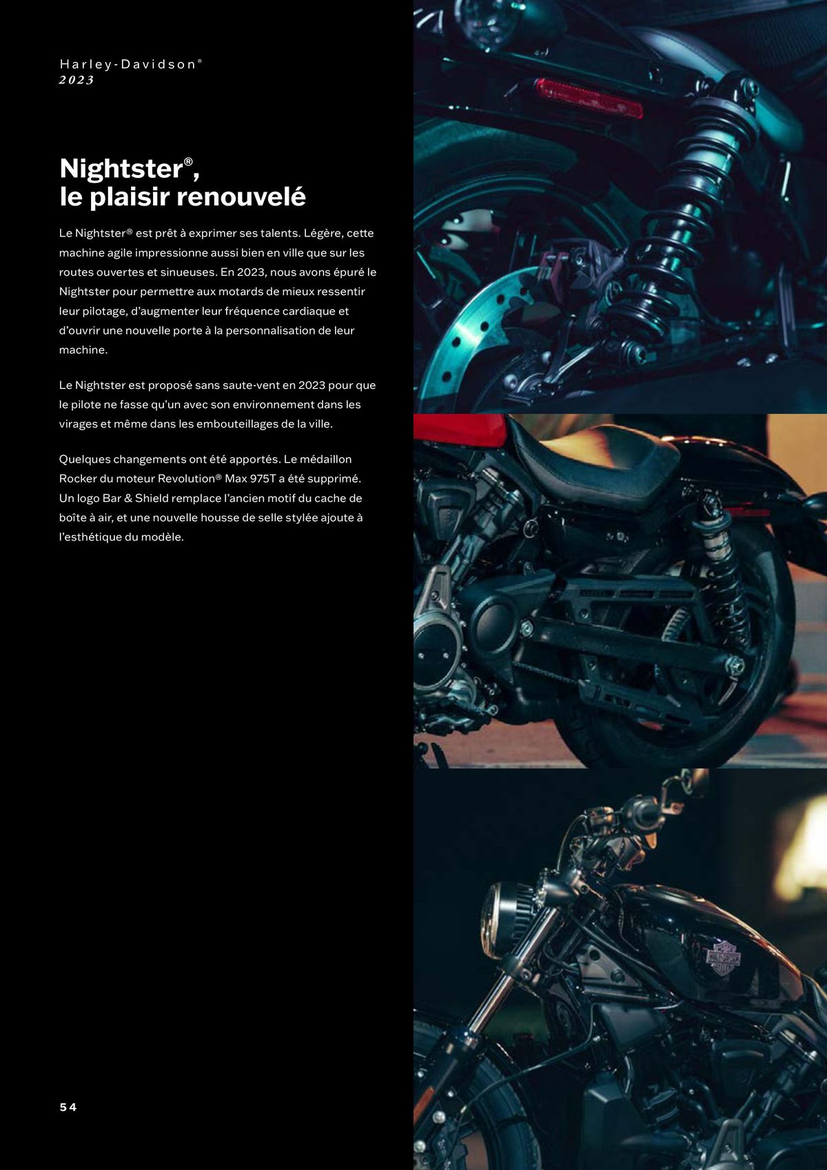 Catalogue Nouvelle Gamme Harley-Davidson, page 00054