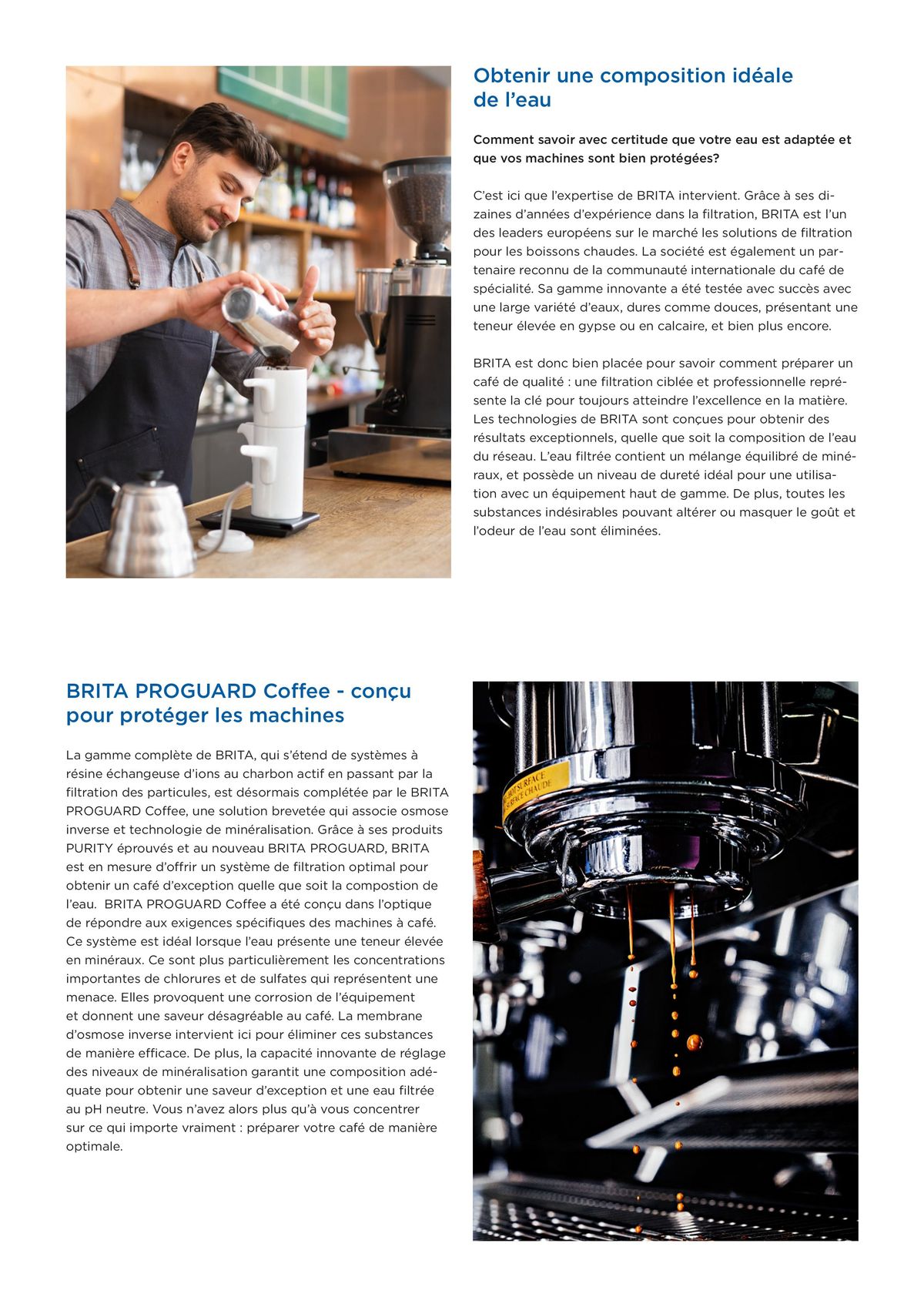 Catalogue BRIAT PROGUARD Coffee – une eau sur-mesure protégez votre machine, page 00003