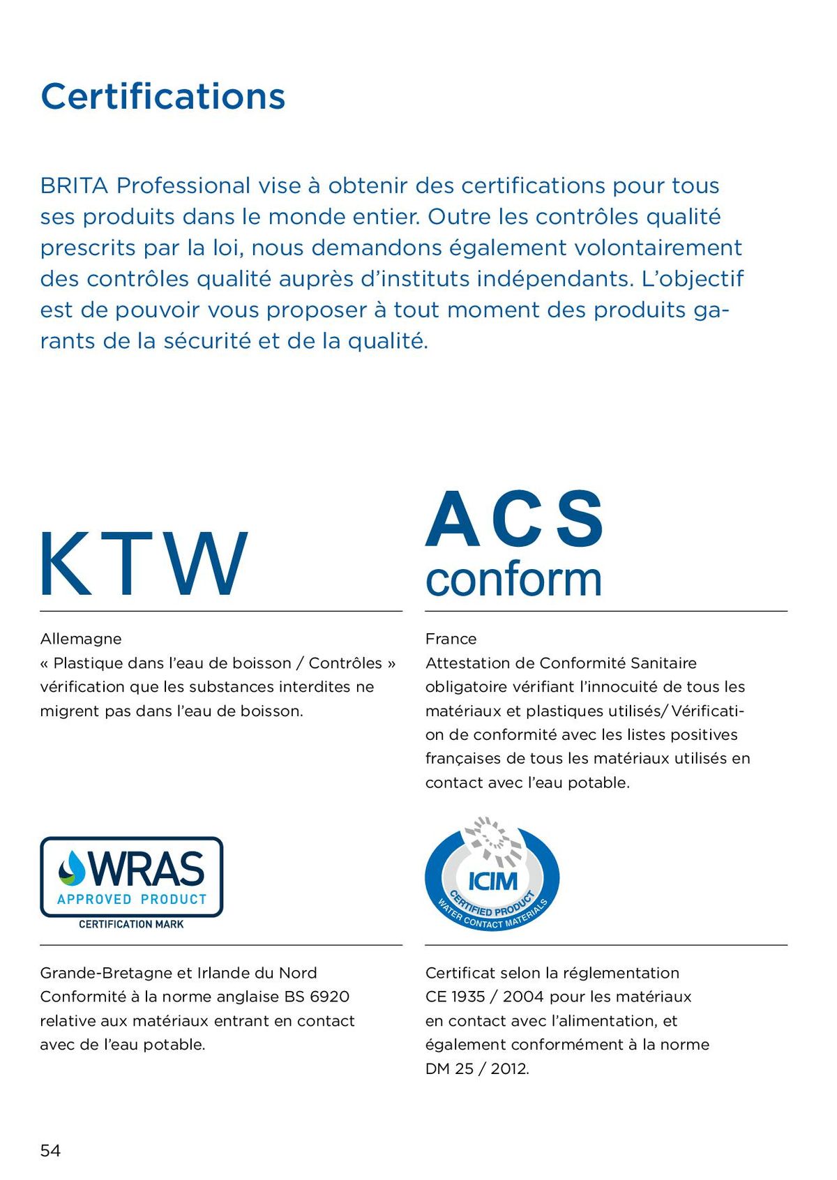 Catalogue Des solutions professionnelles pour une eau optimale, page 00054