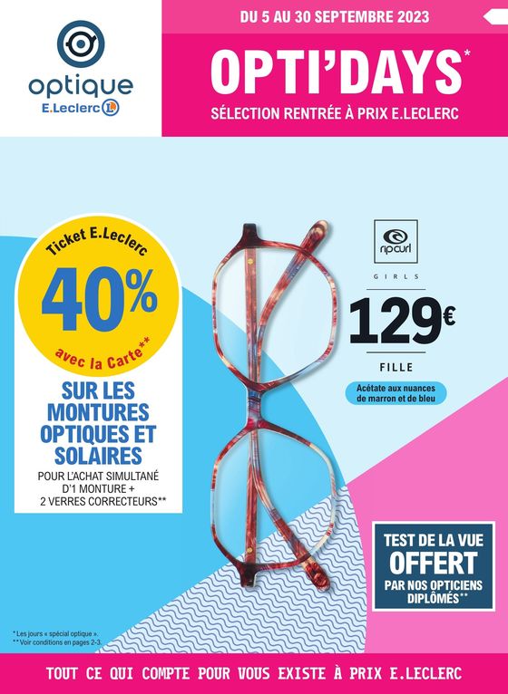 Catalogue E.Leclerc Optique