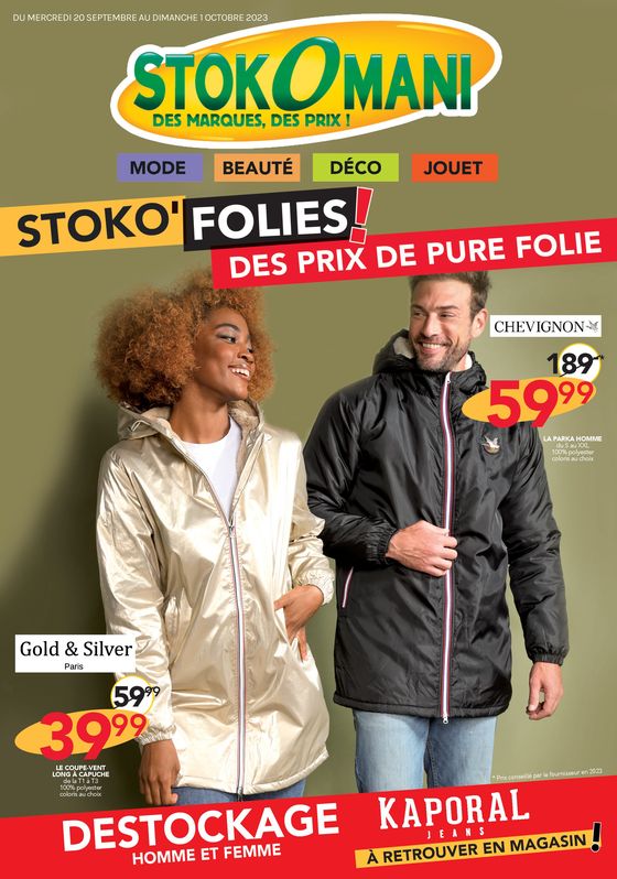 Catalogue Stokomani à Lyon | STOKO'FOLIES ! DES PRIX DE PURE FOLIE | 19/09/2023 - 01/10/2023
