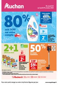 Catalogue Auchan à Gap | Cumulez des euros sur votre cagnotte Auchan ! | 03/10/2023 - 09/10/2023