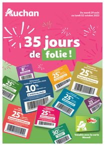 Catalogue Auchan à Saint-Quentin | 35 jours de folie | 29/08/2023 - 02/10/2023