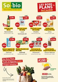 Promos de Supermarchés | Les bons plans ! sur So.Bio | 20/09/2023 - 24/09/2023