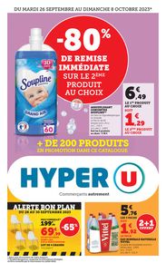 Catalogue Hyper U à Auray | Hyper U | 26/09/2023 - 08/10/2023