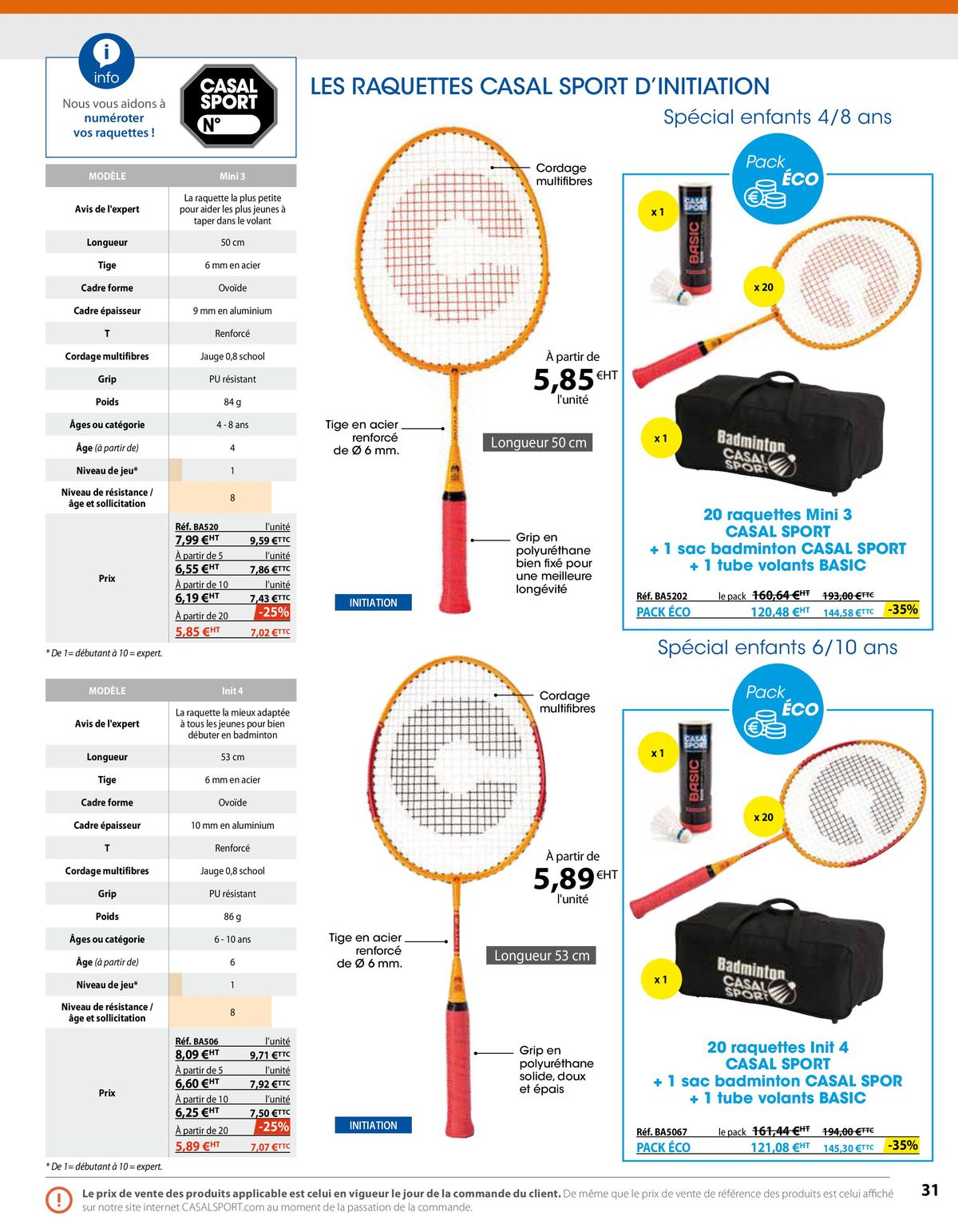 Catalogue Sports de raquettes, page 00027