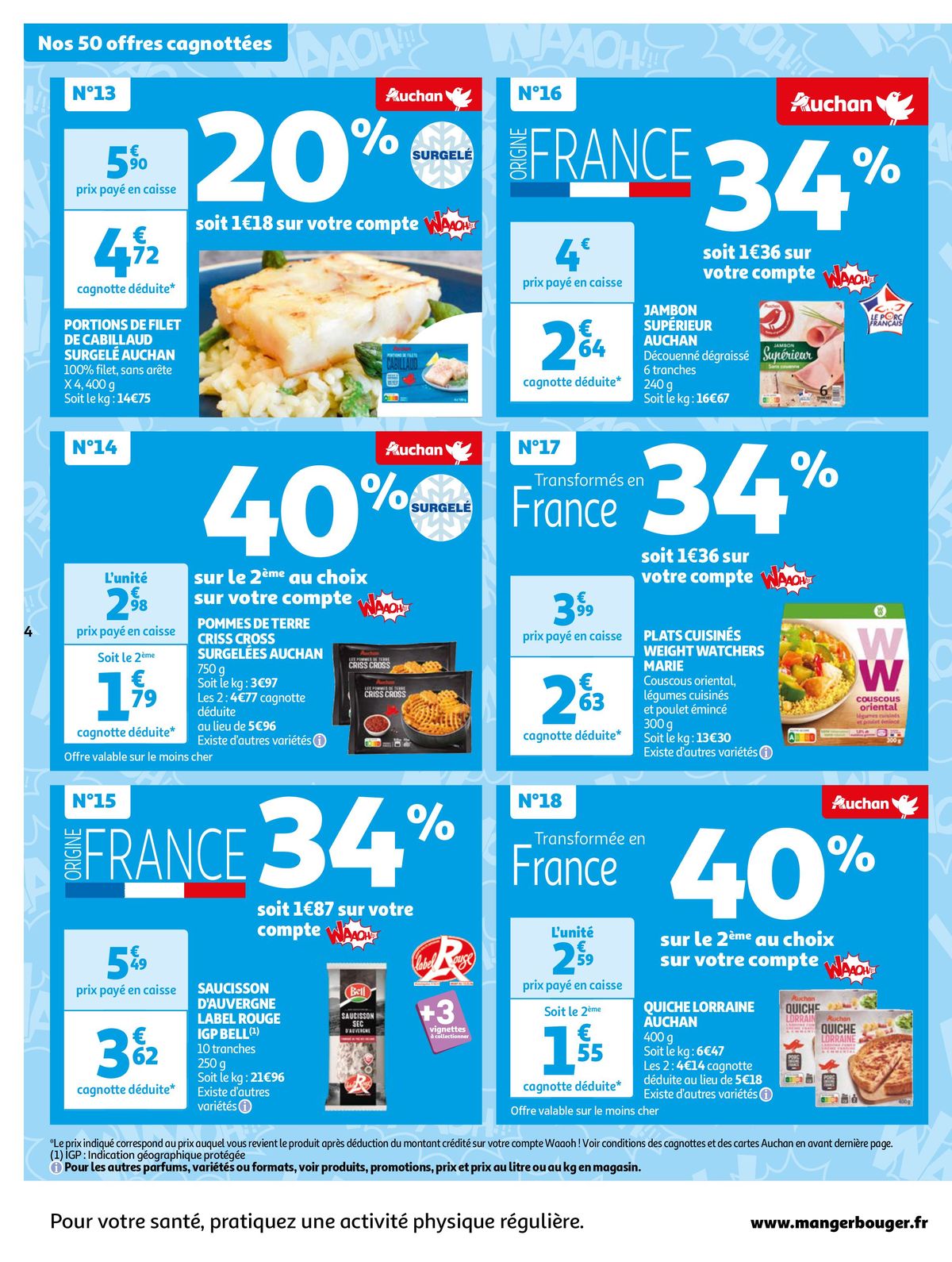 Catalogue Cette semaine cumulez des euros sur votre cagnotte Auchan !, page 00004