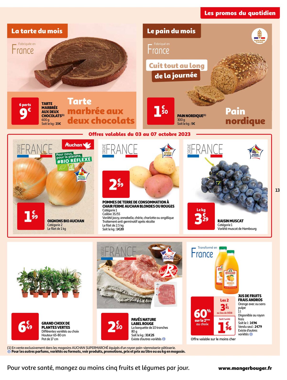 Catalogue Cette semaine cumulez des euros sur votre cagnotte Auchan !, page 00013