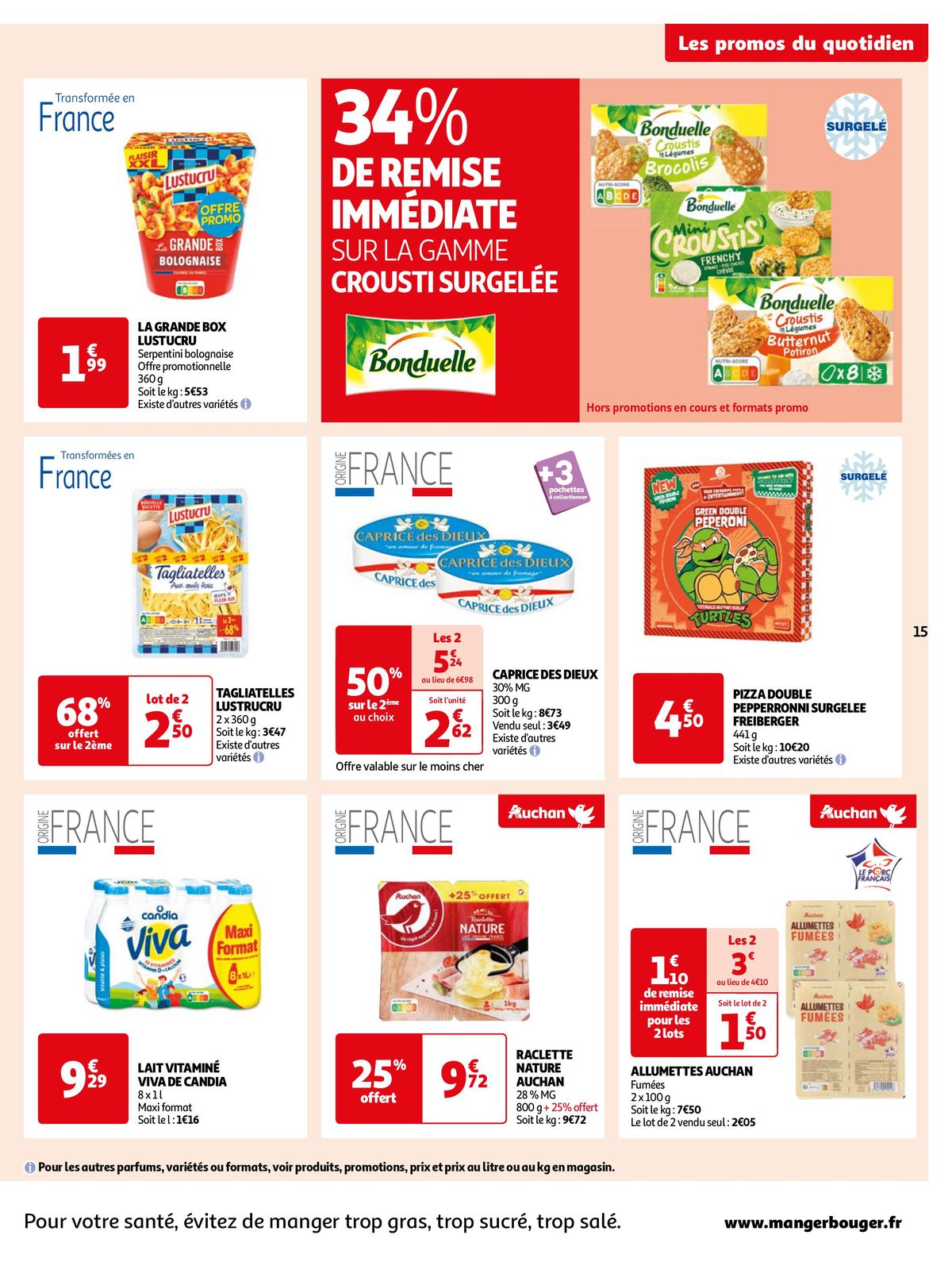 Catalogue Cette semaine cumulez des euros sur votre cagnotte Auchan !, page 00015