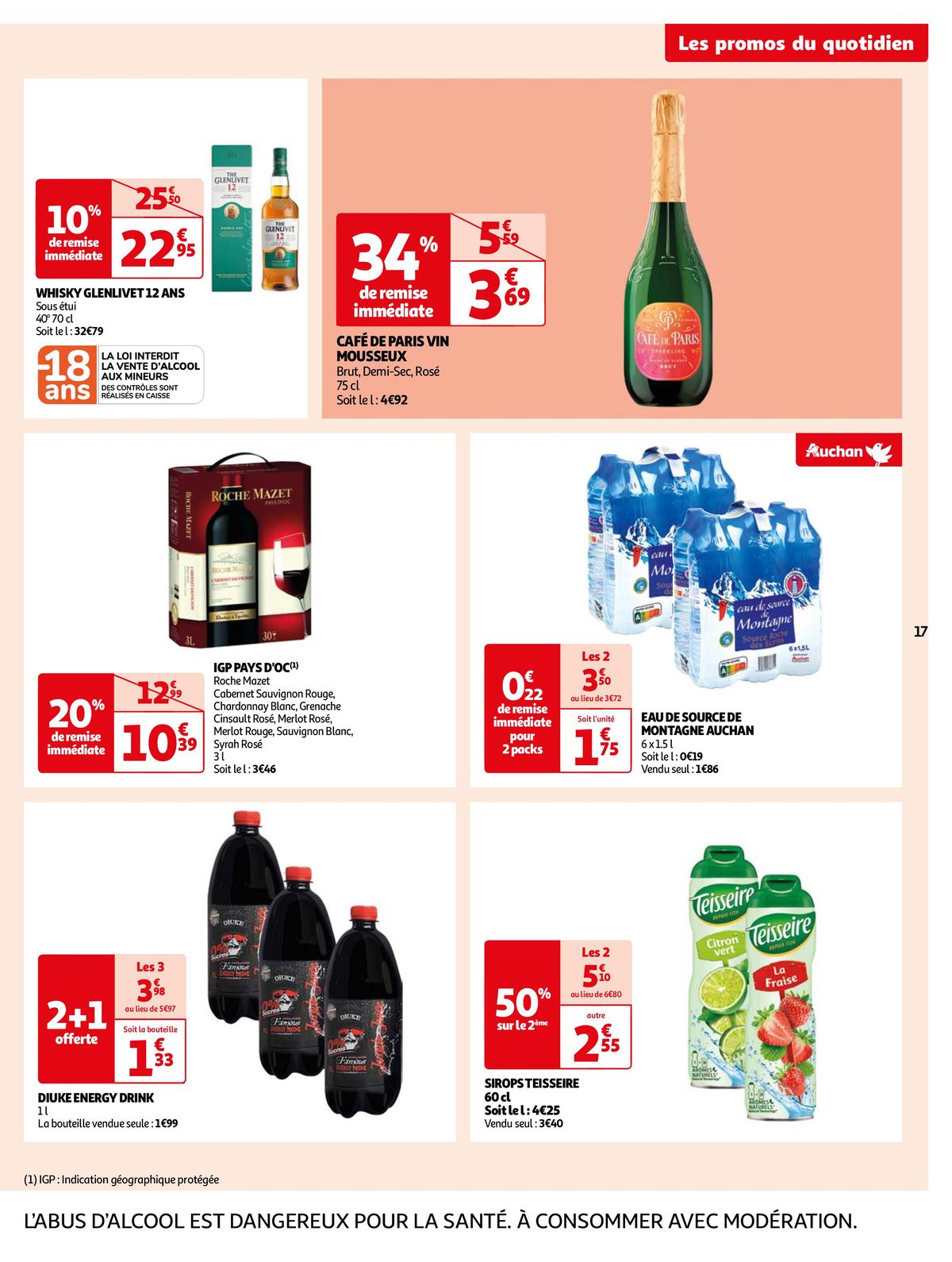 Catalogue Cette semaine cumulez des euros sur votre cagnotte Auchan !, page 00017