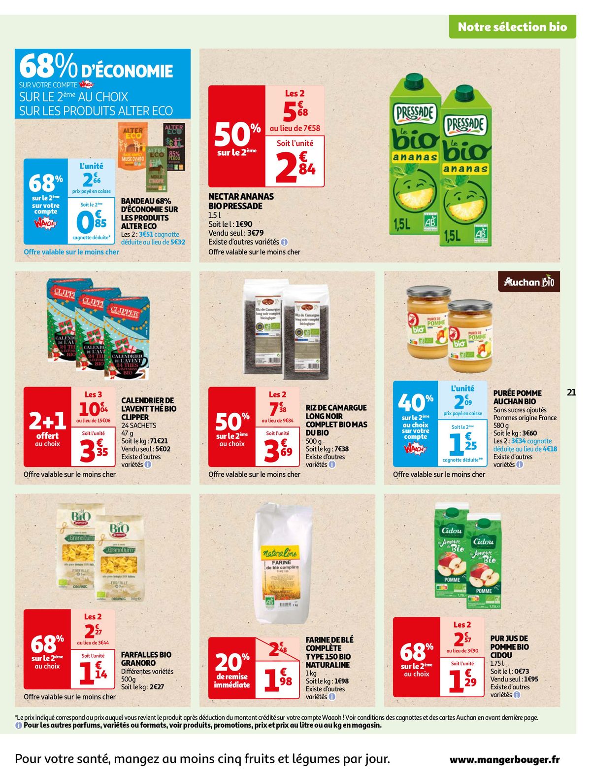 Catalogue Cette semaine cumulez des euros sur votre cagnotte Auchan !, page 00021