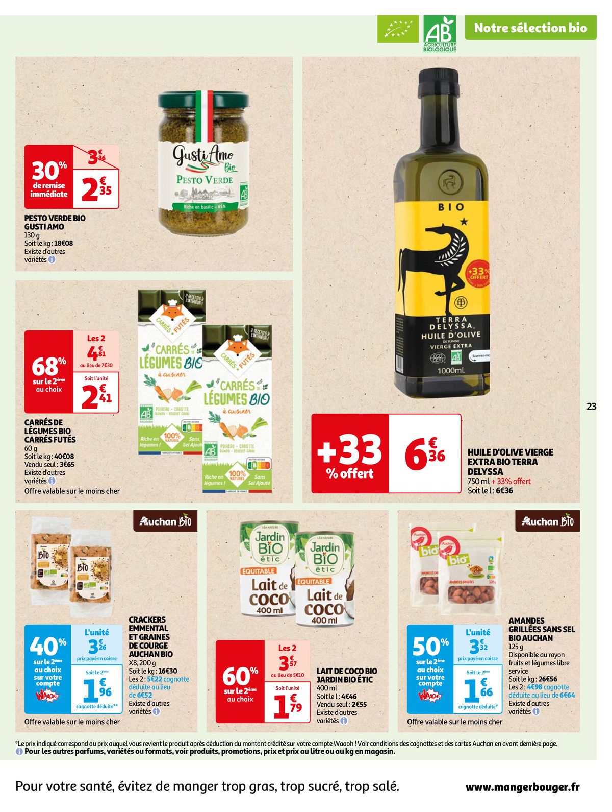 Catalogue Cette semaine cumulez des euros sur votre cagnotte Auchan !, page 00023