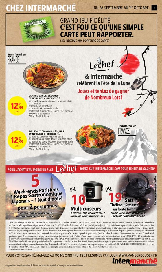 Catalogue Intermarché à Toulouse | Catalogue Anniversaire | 26/09/2023 - 01/10/2023