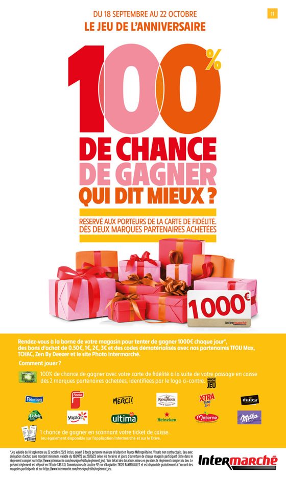 Catalogue Intermarché Express à Nice | Catalogue Anniversaire | 26/09/2023 - 01/10/2023