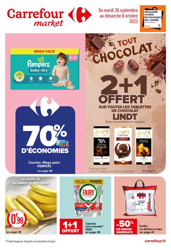 Catalogue Carrefour Market à Lyon | Tout chocolat | 26/09/2023 - 08/10/2023