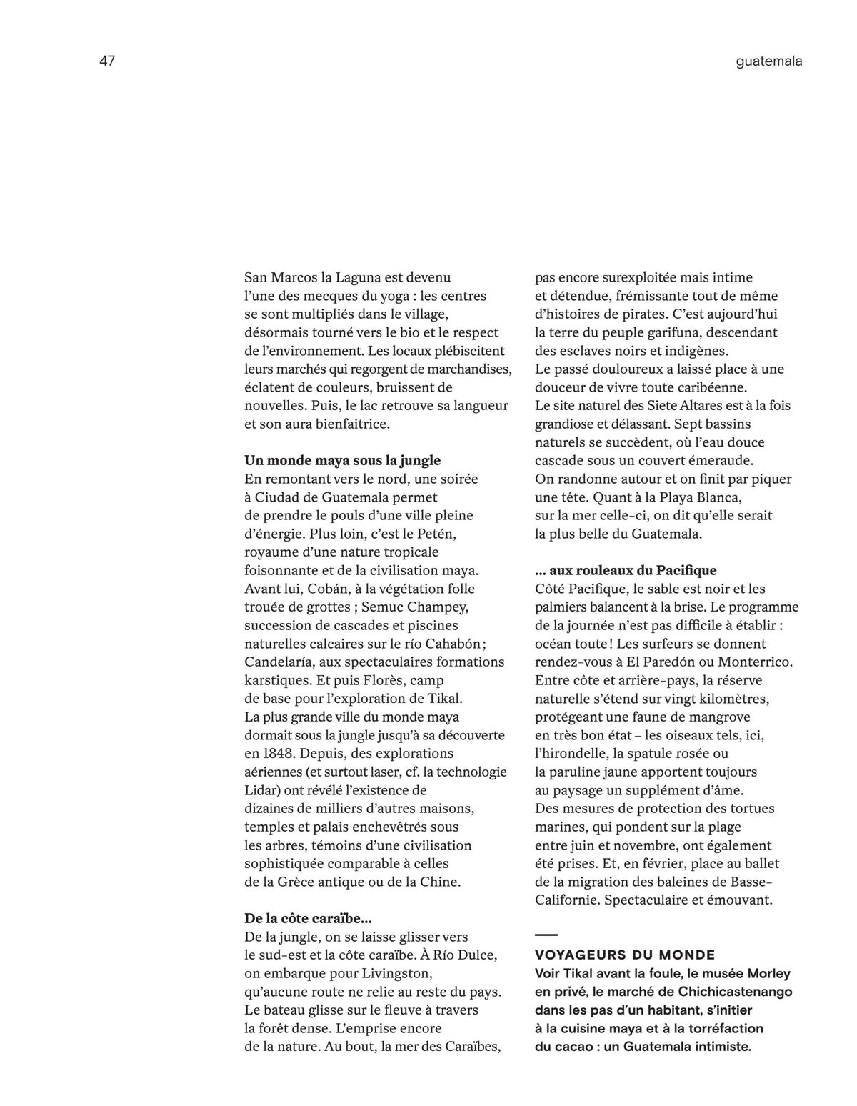 Catalogue Voyageurs en Amérique Centrale, page 00049