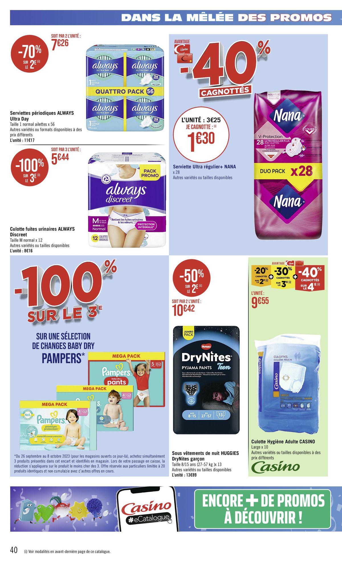 Catalogue DANS LA MÊLÉE DES PROMOS, page 00040