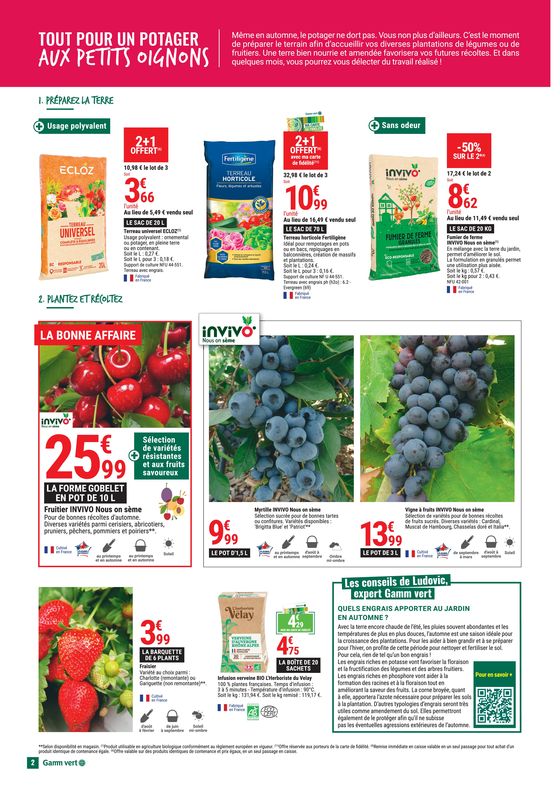 Catalogue Gamm vert à Les Arcs-sur-Argens | Jardin d'automne | 26/09/2023 - 08/10/2023