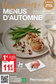 Catalogue Promocash | Menus d'Automne | 25/09/2023 - 07/10/2023