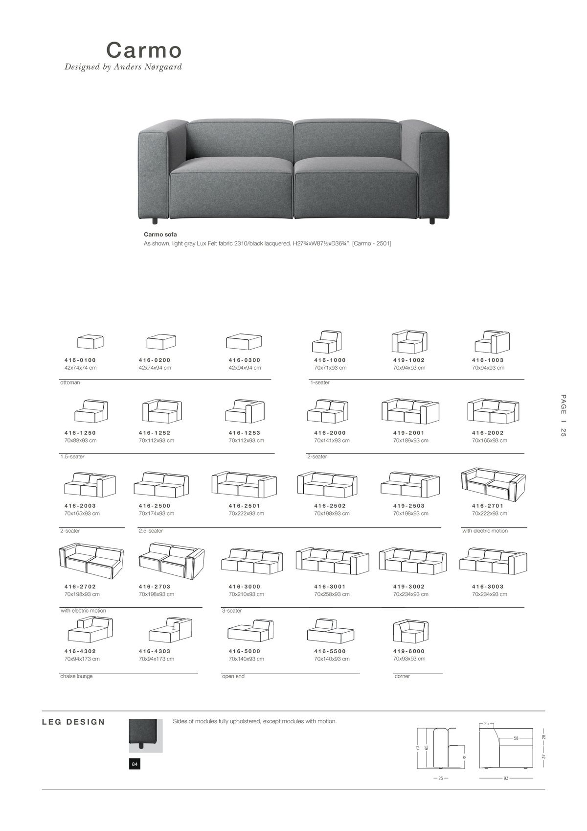 Catalogue Explore our extraordinary product overview contract, page 00025