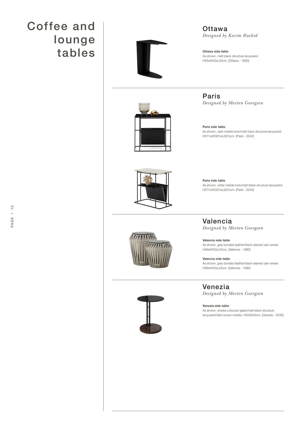 Catalogue Explore our extraordinary product overview contract, page 00070