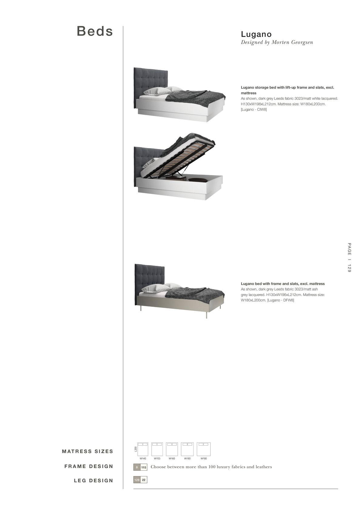 Catalogue Explore our extraordinary product overview contract, page 00129
