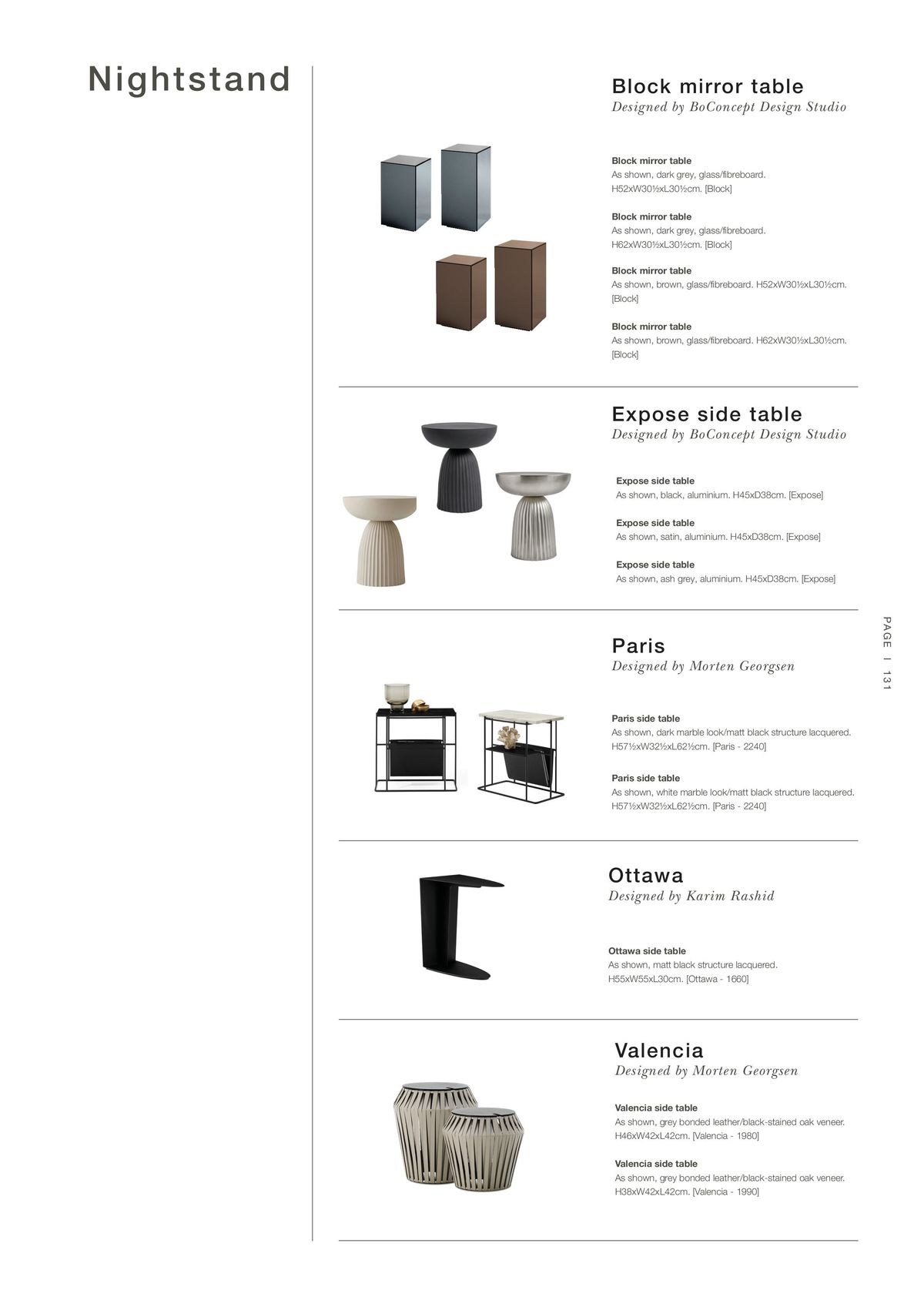 Catalogue Explore our extraordinary product overview contract, page 00131