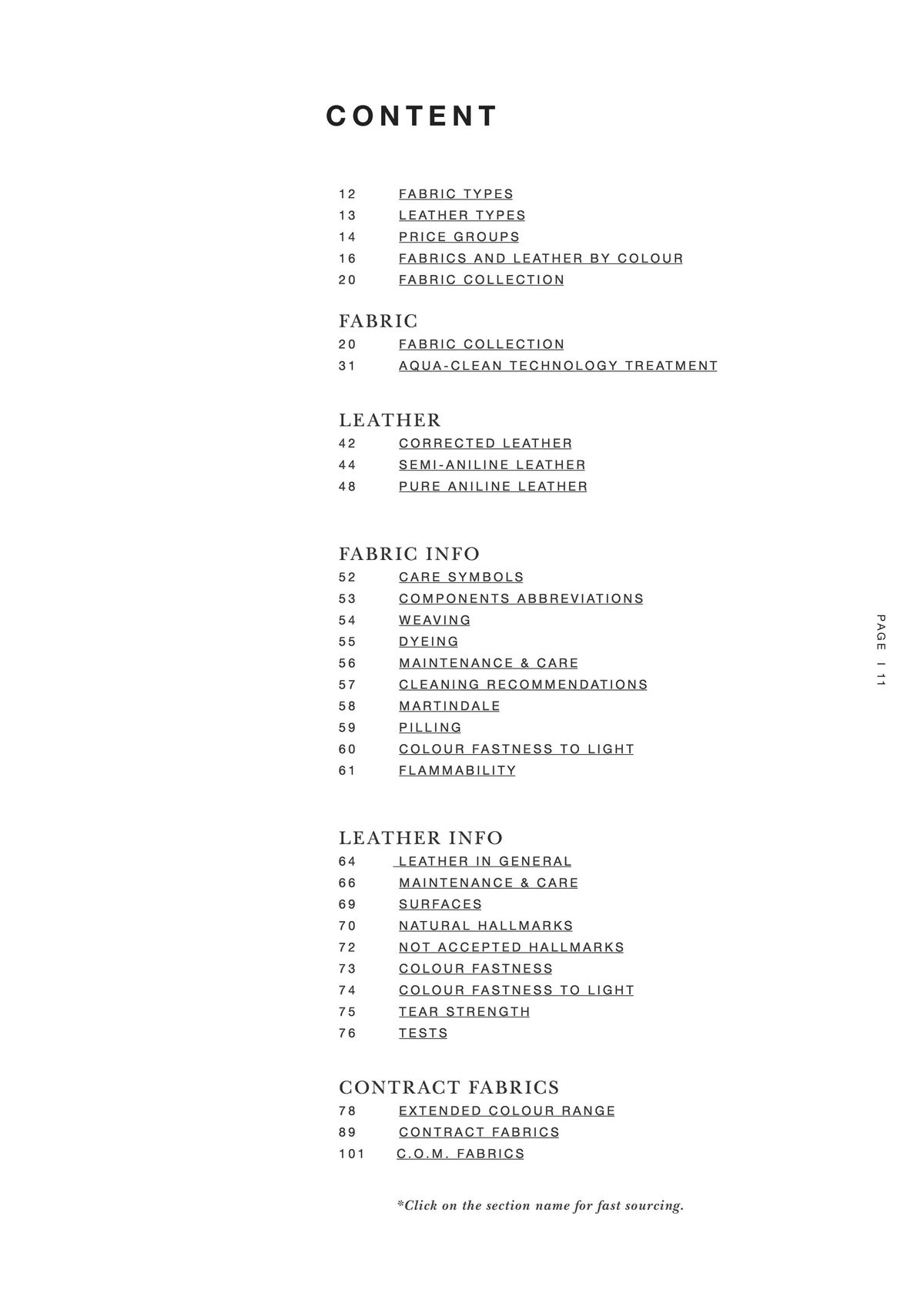 Catalogue Explore our contract materials guide, page 00011