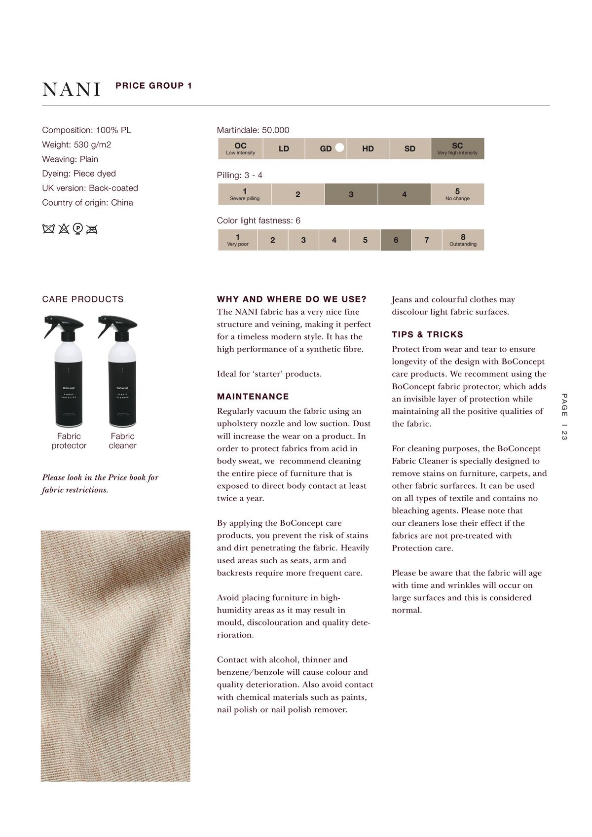 Catalogue Explore our contract materials guide, page 00023