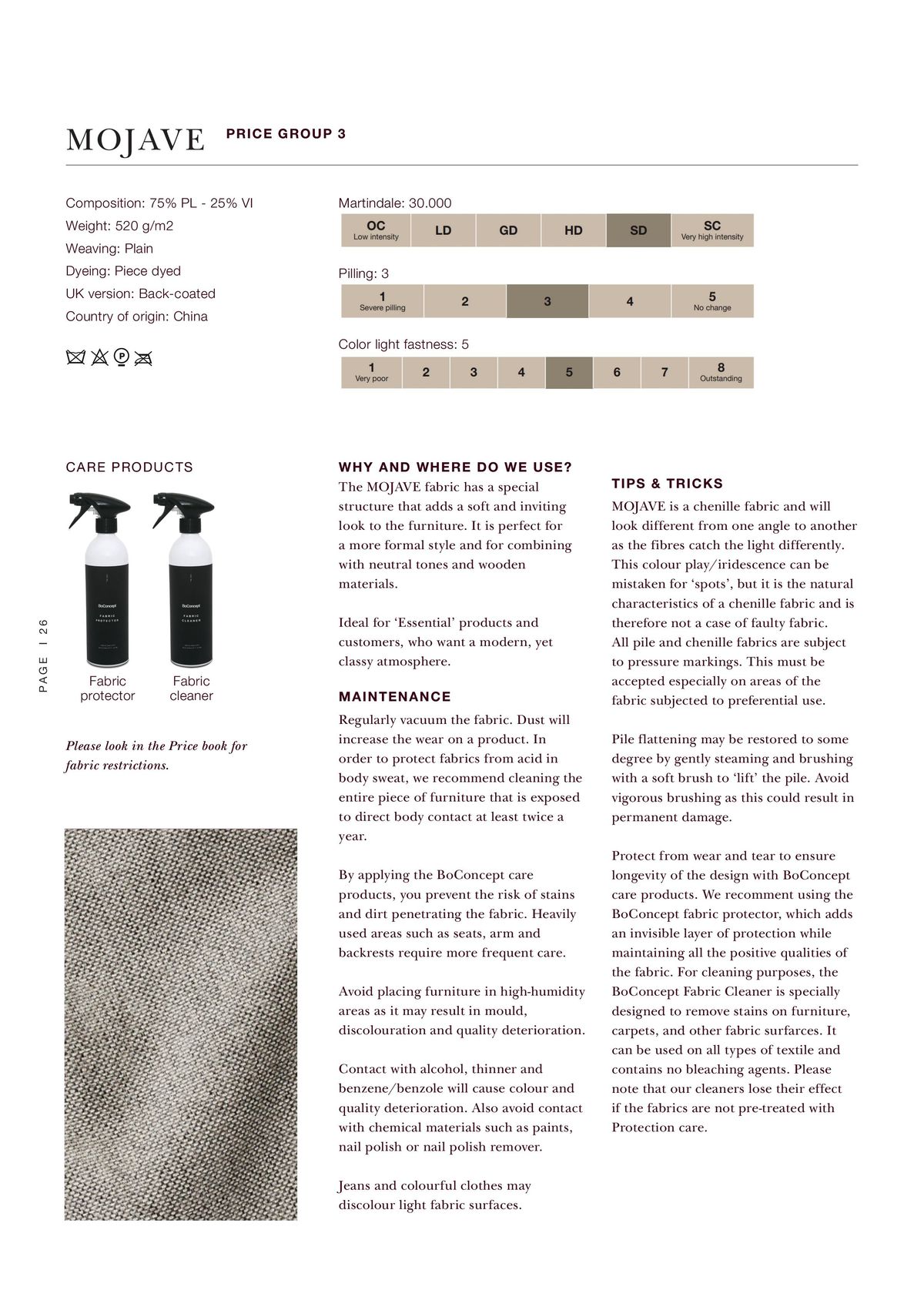 Catalogue Explore our contract materials guide, page 00026