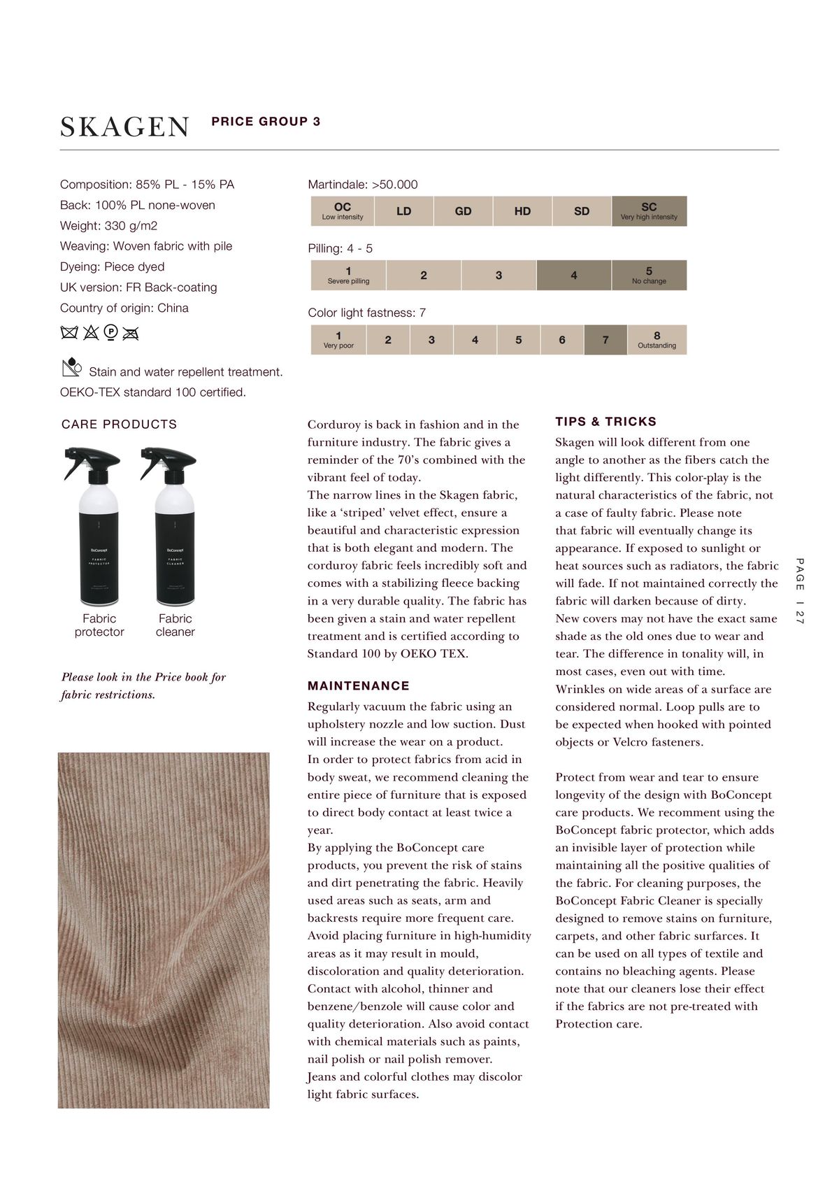 Catalogue Explore our contract materials guide, page 00027