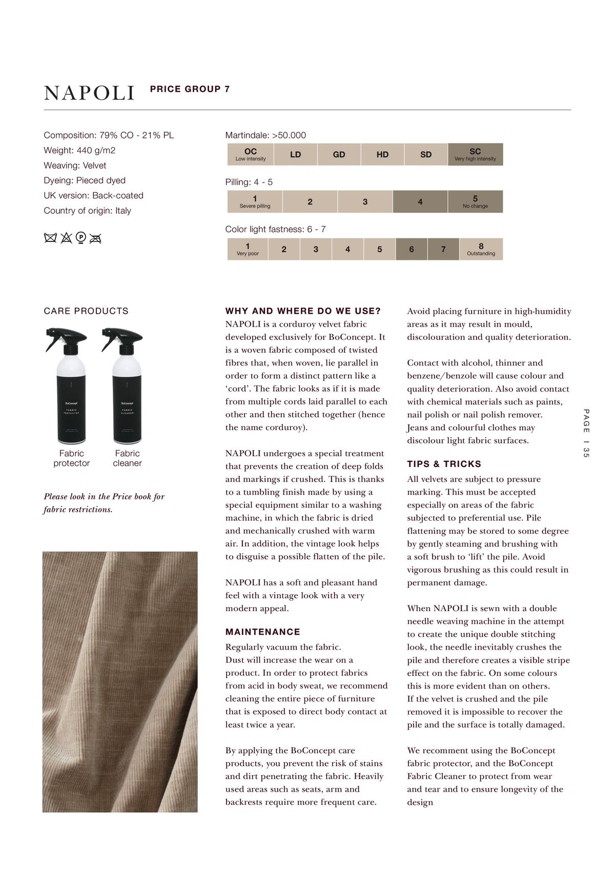 Catalogue Explore our contract materials guide, page 00035