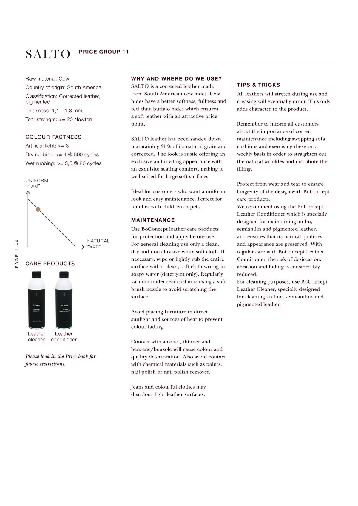 Catalogue Explore our contract materials guide, page 00044