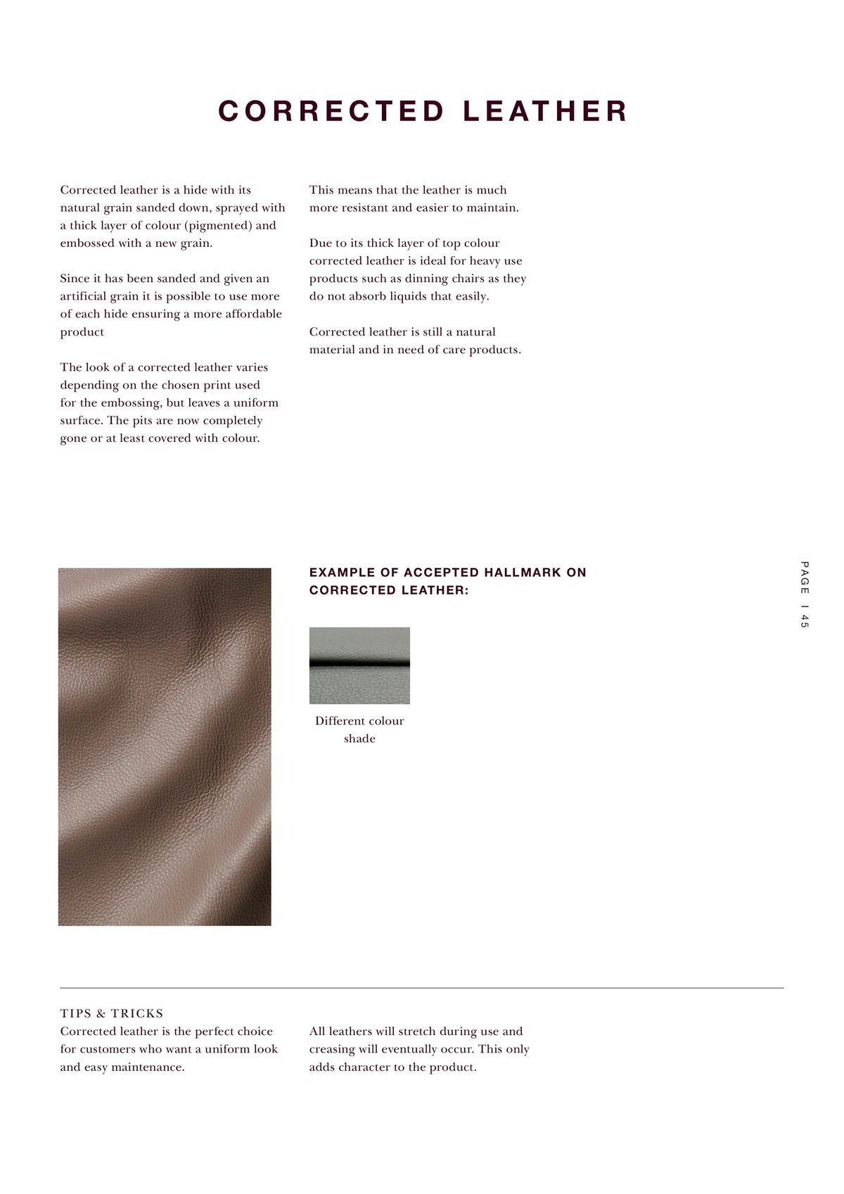 Catalogue Explore our contract materials guide, page 00045