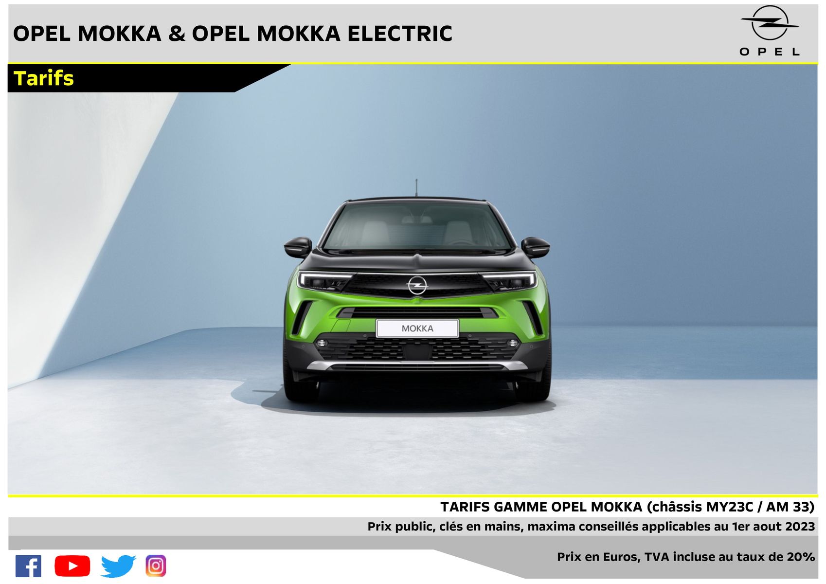 Catalogue Opel Nouveau Mokka Electric, page 00001