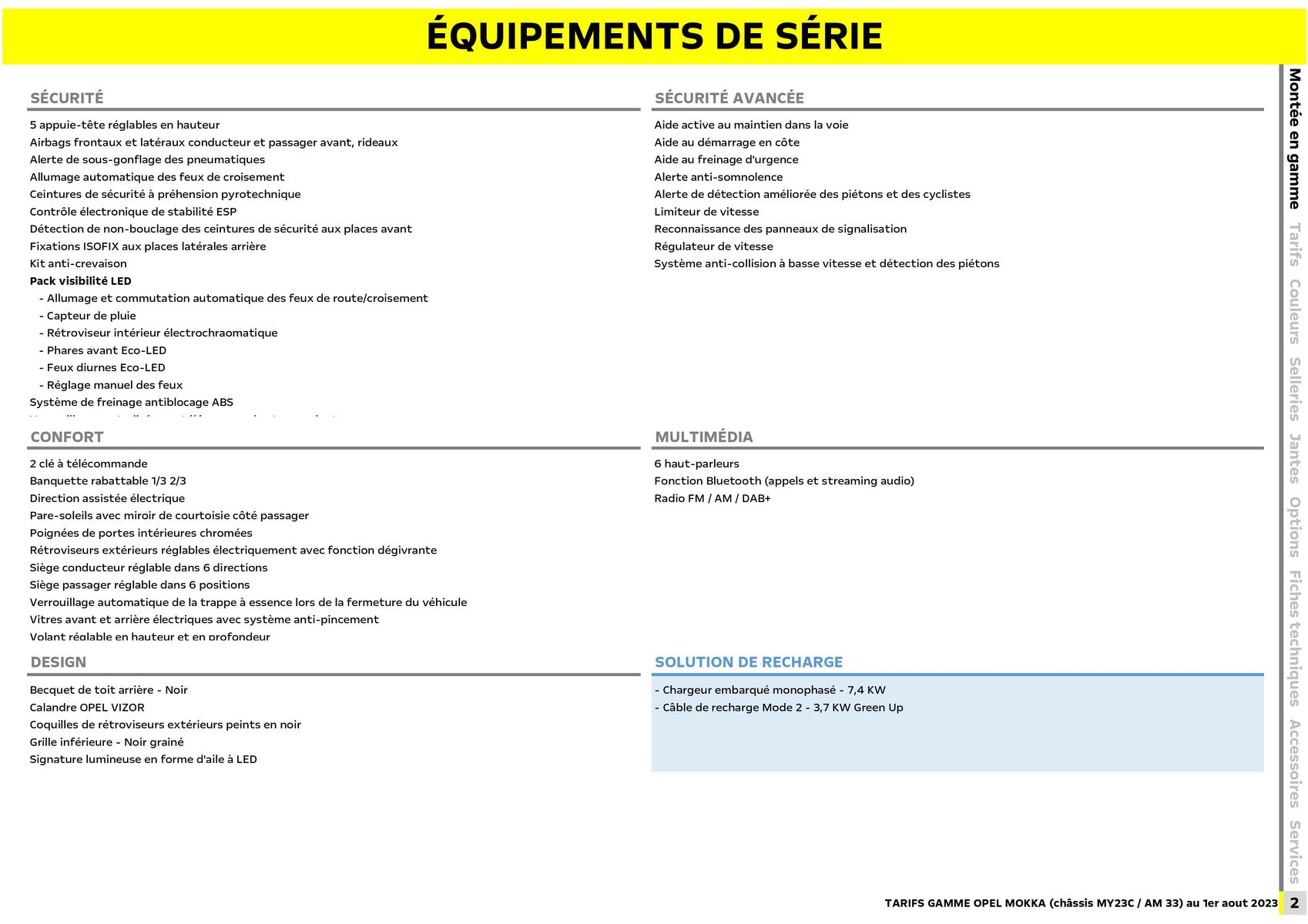Catalogue Opel Nouveau Mokka Electric, page 00003