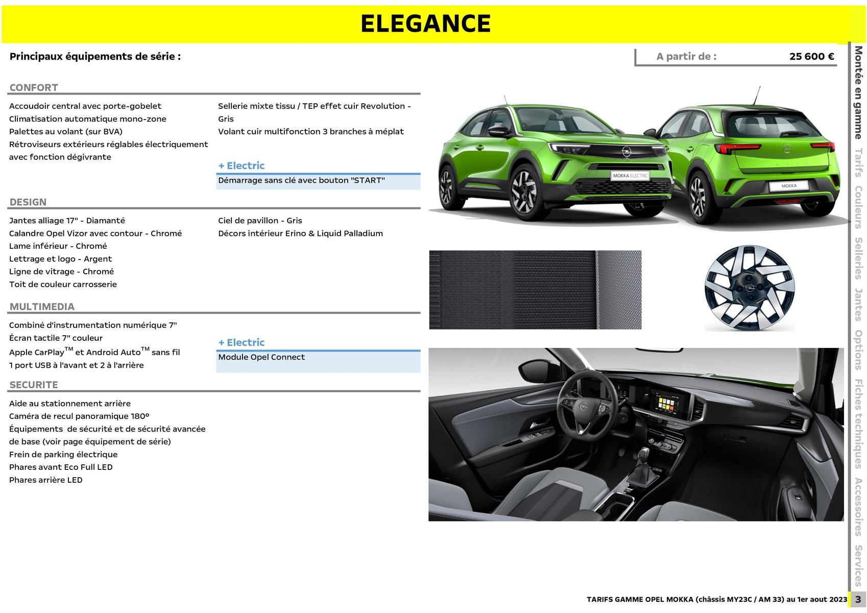 Catalogue Opel Nouveau Mokka Electric, page 00004