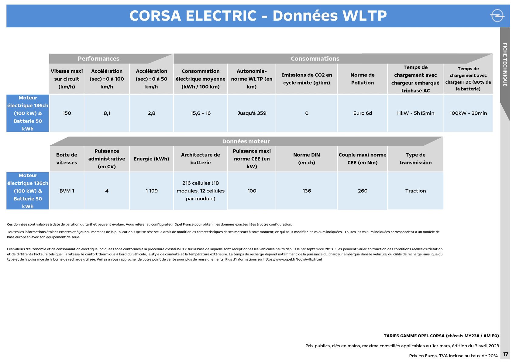 Catalogue Opel Corsa Electric, page 00018