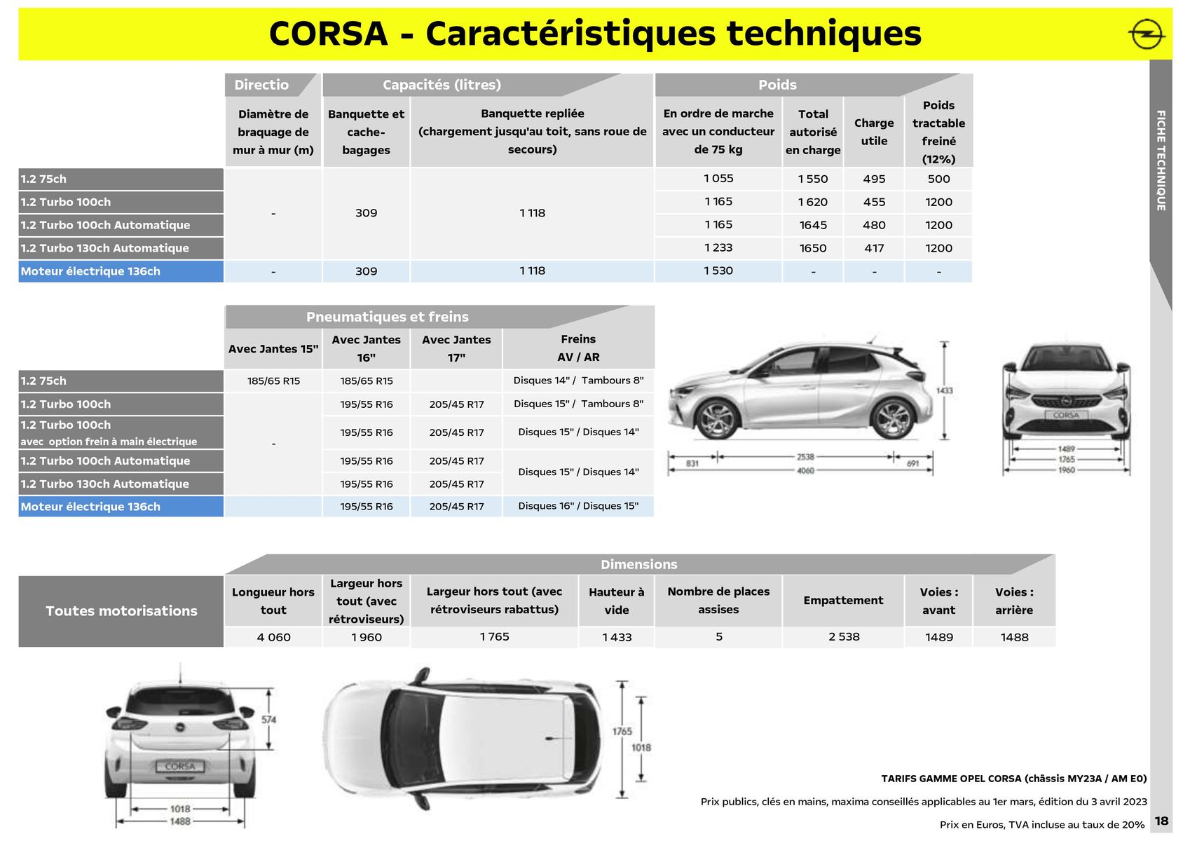 Catalogue Opel Corsa Electric, page 00019