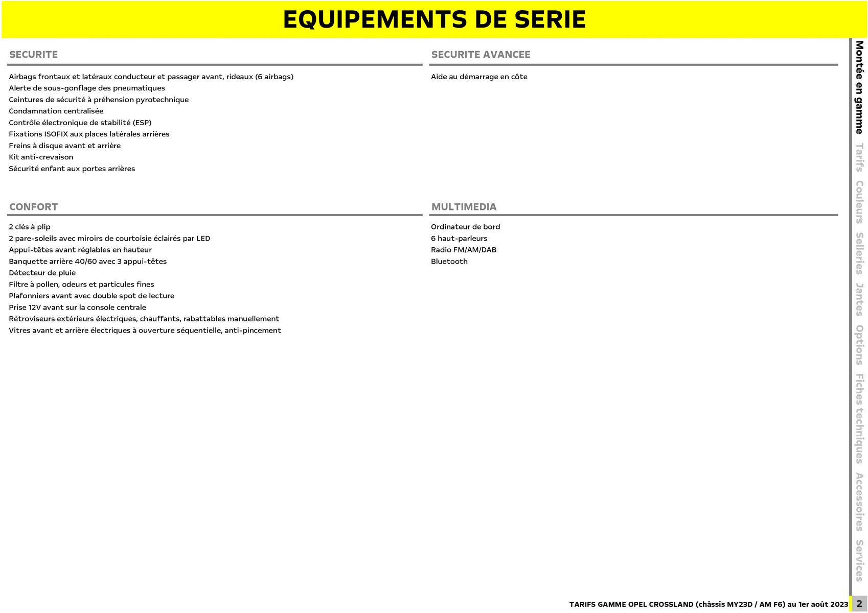 Catalogue Opel Crossland, page 00003