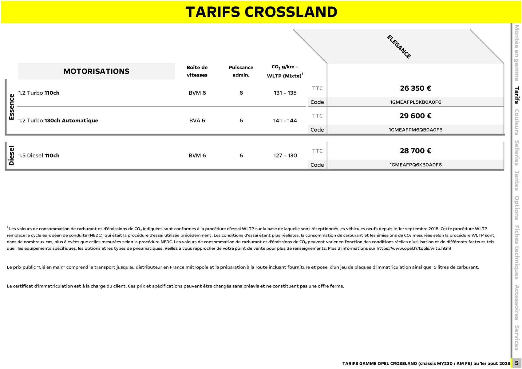 Catalogue Opel Crossland, page 00006