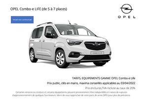 Catalogue Opel | Opel Combo-e Life | 26/09/2023 - 26/09/2024