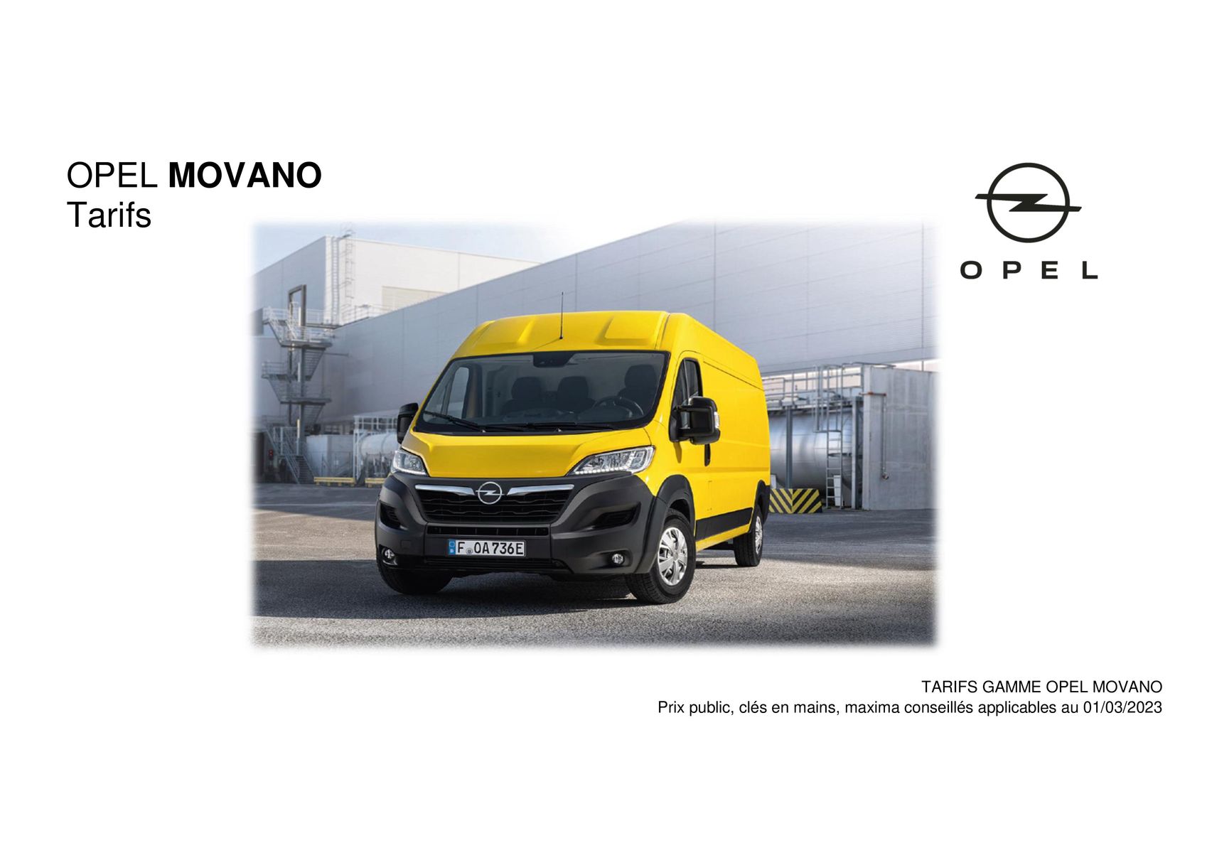 Catalogue Opel Movano, page 00001