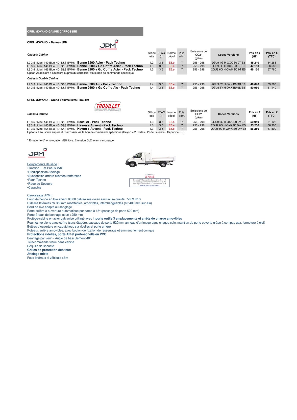 Catalogue Opel Movano, page 00008