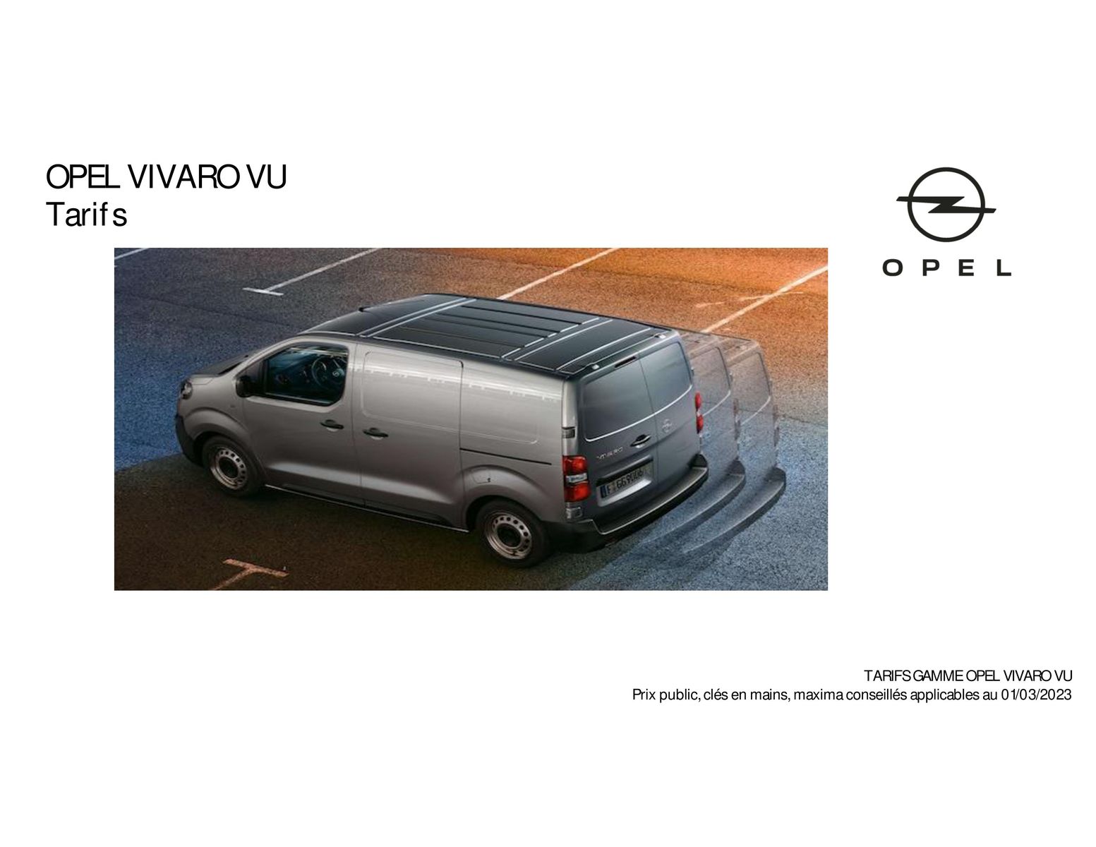 Catalogue Opel Vivaro, page 00001