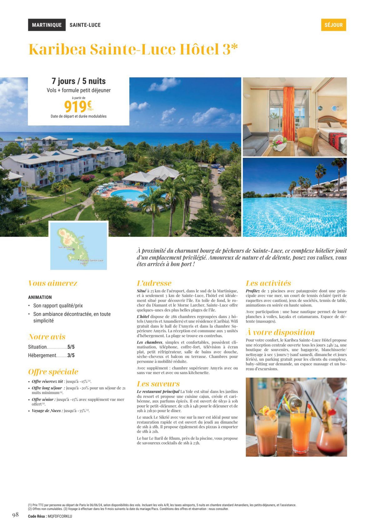 Catalogue Toutes destinations Séjours & Circuits 2024, page 00098